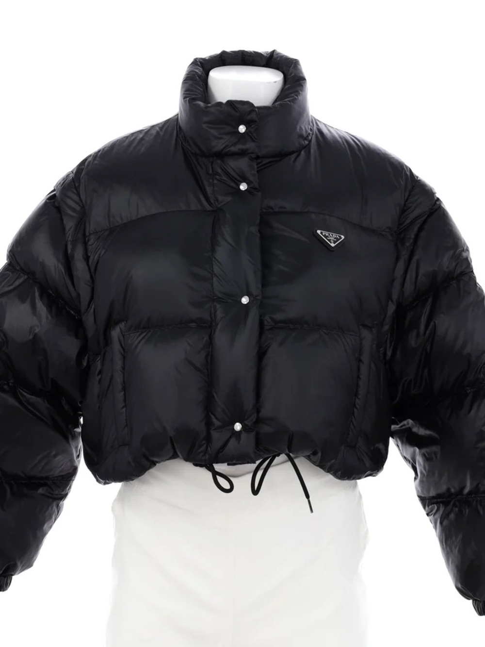 Prada Cropped Puffer Jacket Vest